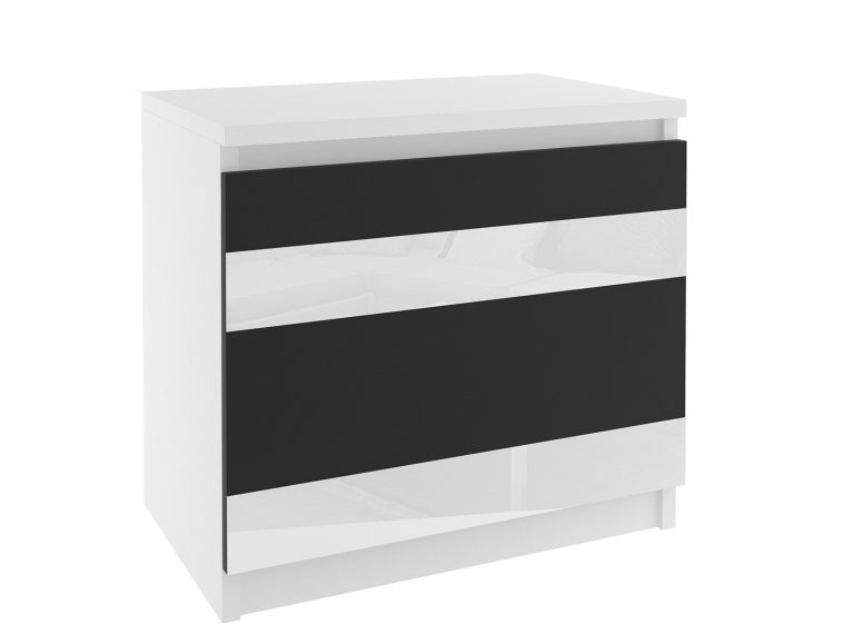 Noptiera Belini alb/negru MH SN1/0/W/B/W/0