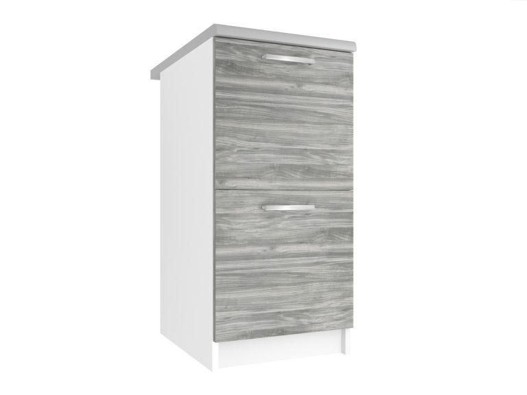 Corp bucatarie Belini inferior 40 cm gri antracit Glamour Wood fara blat Producator TOR SD2-40/0/WT/GW1/BB/E