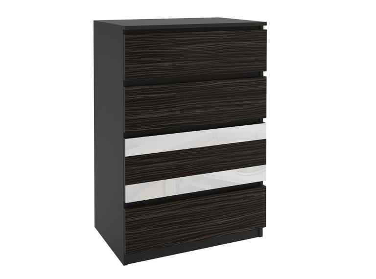 Comodă 50 Belini negru / abanos regal MH KOM1/1/B/HK/W/0