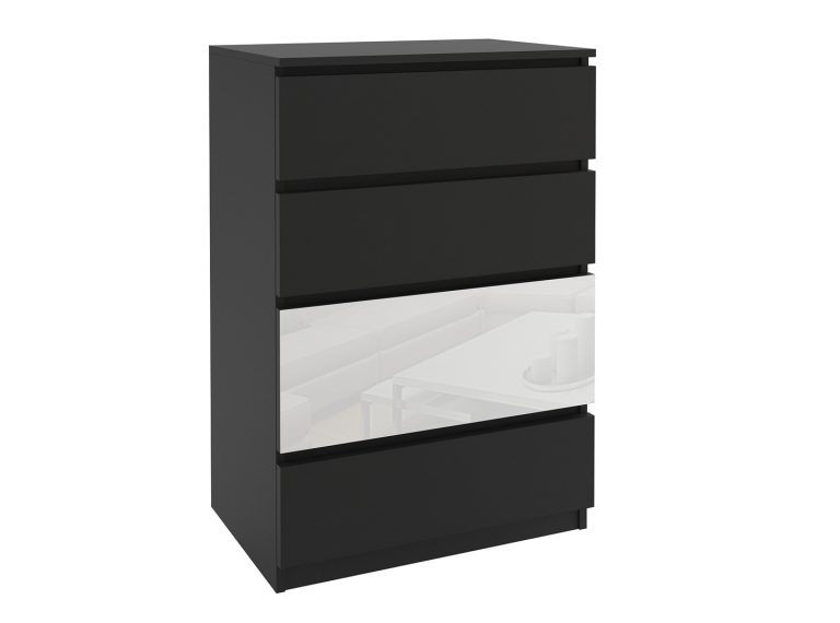 Comodă 60 Belini negru SI KOM1/1/B/B/W/0