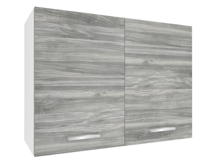 Corp de bucătărie Belini superior 80 cm gri antracit Glamour Wood  TOR SG80/1/WT/GW1/0/E