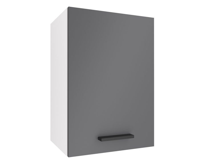 Corp de bucătărie superior Belini 40 cm gri mat TOR SG40/2/WT/SR/0/B1
