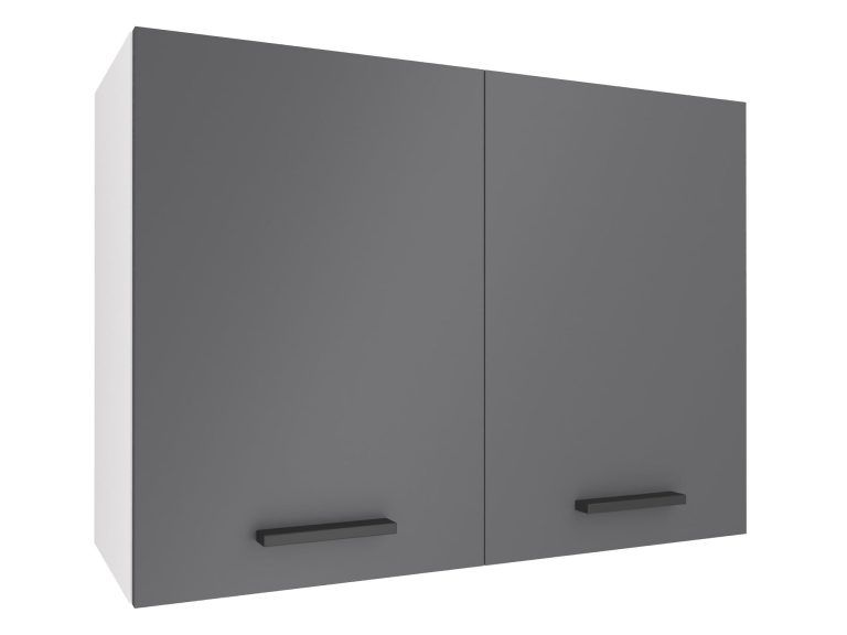 Corp de bucătărie superior Belini 80 cm gri mat TOR SG80/1/WT/SR/0/B1