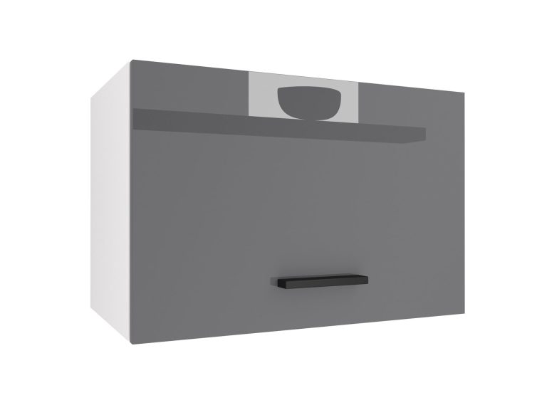 Corp de bucătărie superior Belini 60 cm gri lucios INF SGP60/3/WT/S/0/B1

