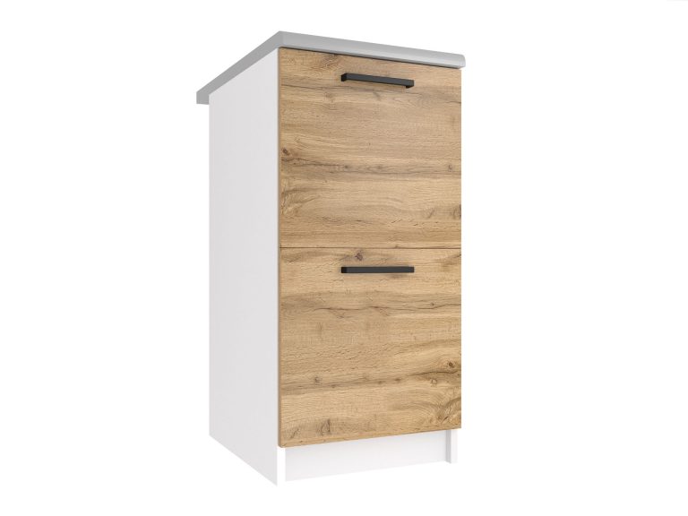 Corp de bucătărie Belini inferior 40 cm wotan stejar cu blat TOR SD2-40/0/WT/DW/0/B1
