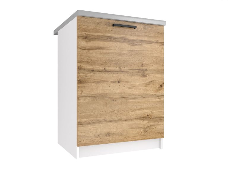 Corp de bucatarie Belini inferior 60 cm stejar wotan fara blatTOR SD60/0/WT/DW/BB/B1/

