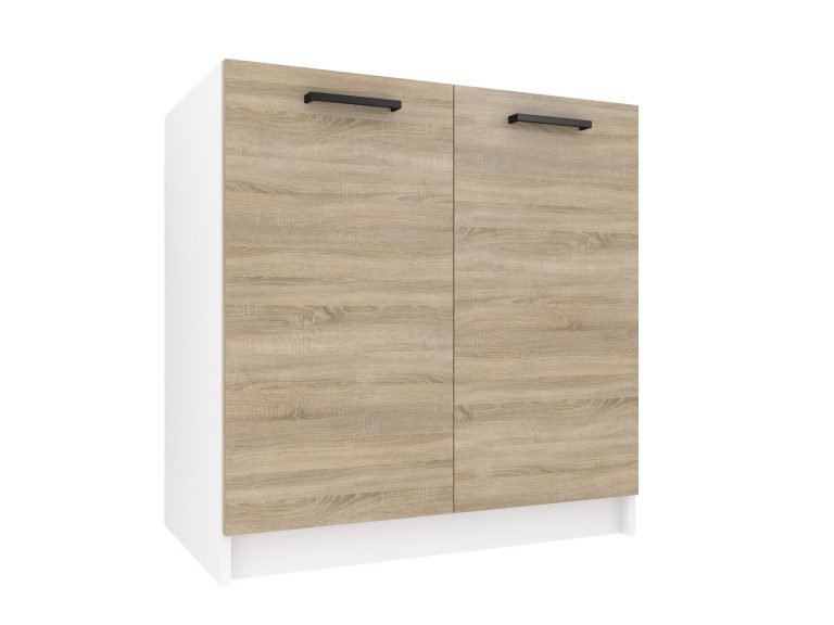 Mască chiuvetă bucătarie Belini 80 cm stejar sonoma fara blat TOR SDZ80/0/WT/DS/0/B1
