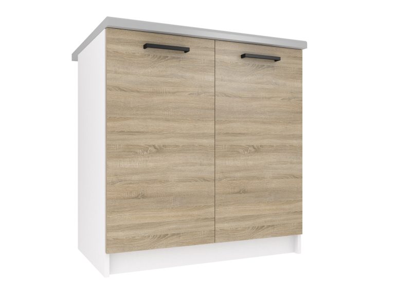 Corp de bucatarie Belini inferior 80 cm stejar sonoma fara blatTOR SD80/0/WT/DS/BB/B1