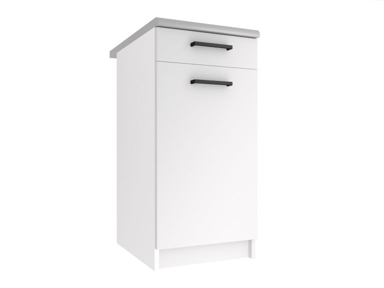 Corp inferior bucatarie cu sertare fără blat TOR SDSZ1-40/1/WT/WT/0/B1