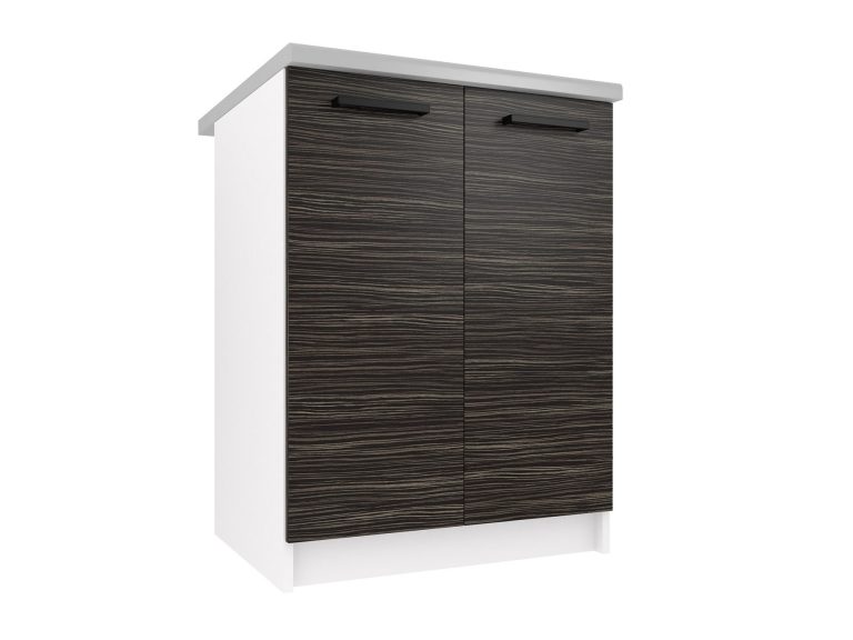 Corp de bucătărie Belini inferior 60 cm abanos regal cu blat TOR SD2-60/0/WT/HK/0/B1
