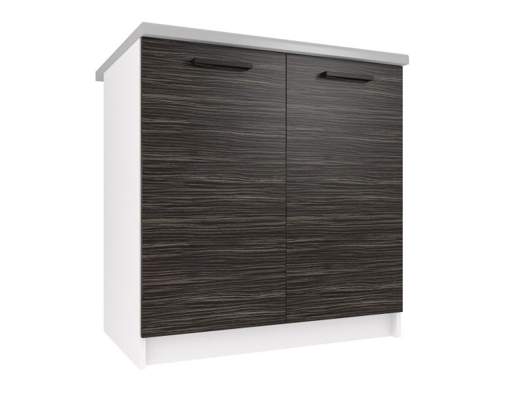 Corp de bucătărie Belini inferior 80 cm abanos regal cu blat TOR SD80/0/WT/HK/0/B1