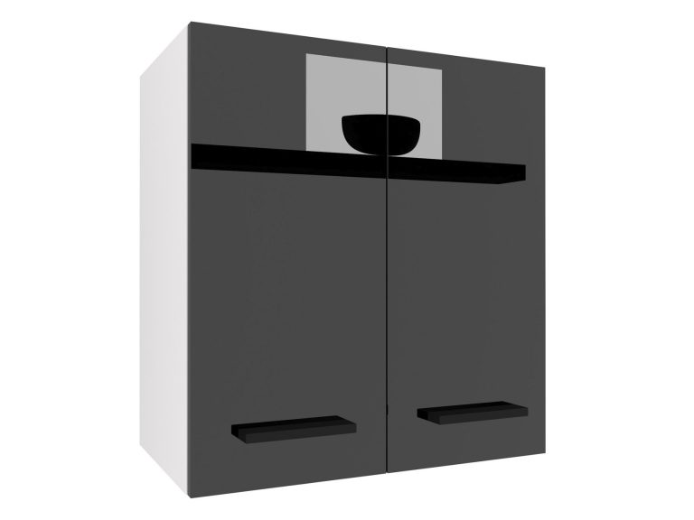 Corp de bucatarie superior Belini 60 cm negru lucios  INF SG2-60/2/WT/B/0/B1
