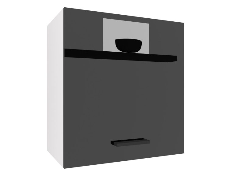 Corp de bucatarie superior Belini 60 cm negru lucios INF SG60/1/WT/B/0/B1