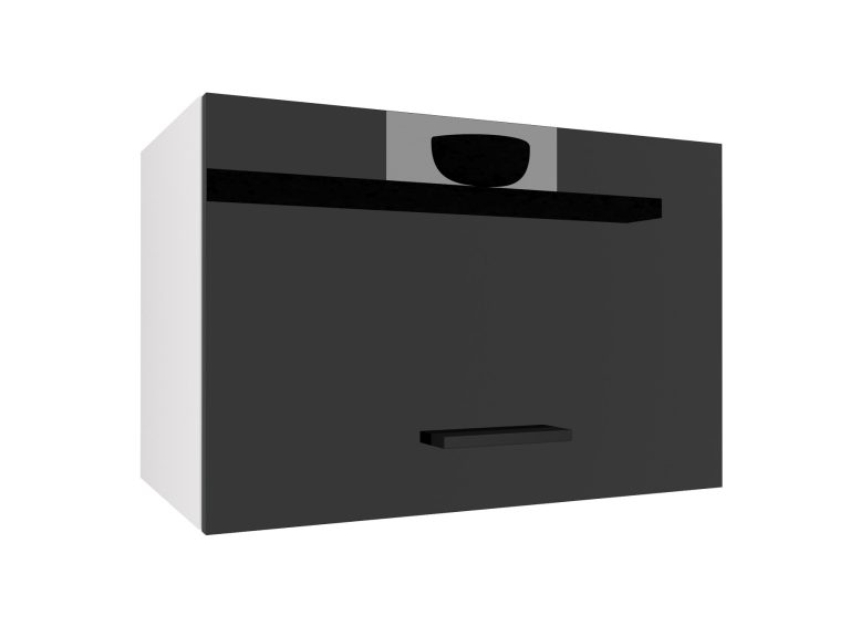 Corp de bucatarie superior Belini 60 cm negru lucios INF SGP60/2/WT/B/0/B1
