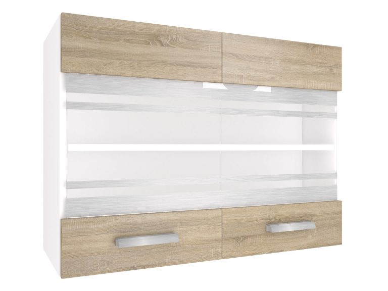 Corp de bucătărie Belini superior 80 cm stajar sonoma TOR SGW80/2/WT/DS/0/T
