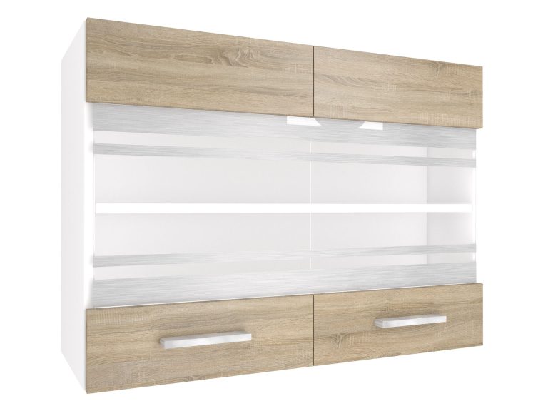 Corp de bucătărie superior Belini 80 cm stejar sonoma TOR SGW80/3/WT/DS/0/E