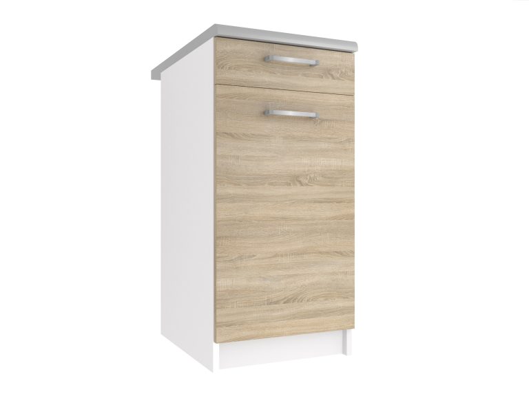Corp inferior bucatarie cu sertare fără blat TOR SDSZ1-40/1/WT/DS/0/P