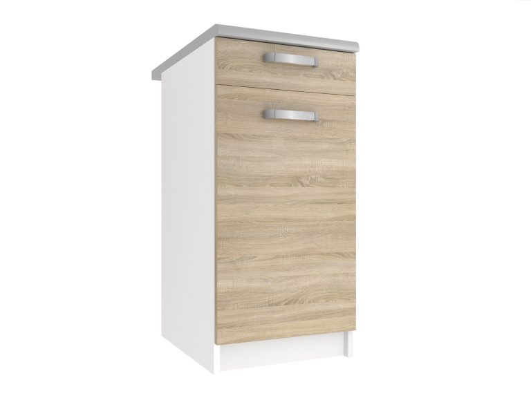 Corp inferior bucatarie cu sertare fără blat TOR SDSZ1-40/1/WT/DS/0/U