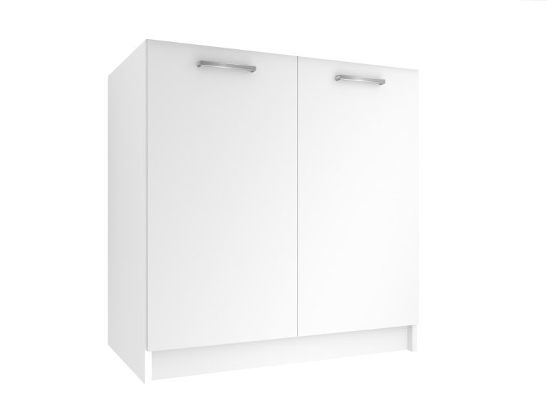 Corp masca chiuveta de bucatarie Belini  80 cm alb mat fara blat TOR SDZ80/0/WT/WT/0/E
