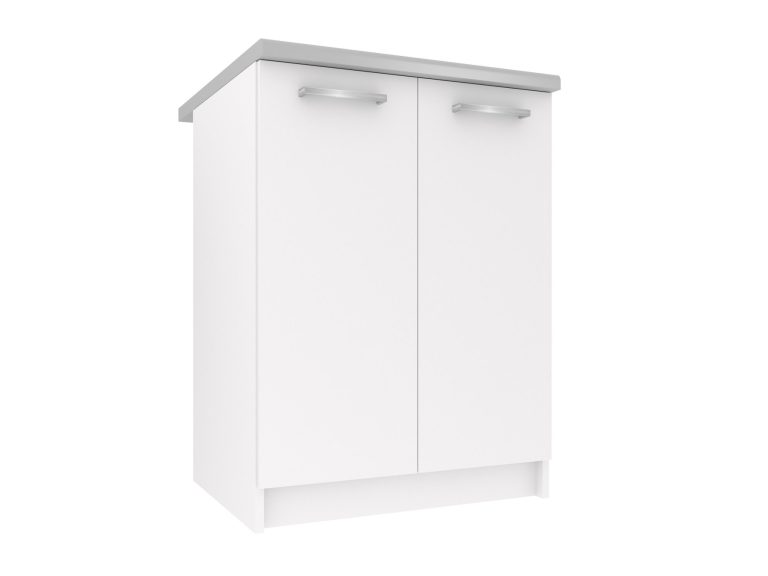 Corp de bucătărie Belini inferior 60 cm mat alb cu blat TOR SD2-60/0/WT/WT/0/E
