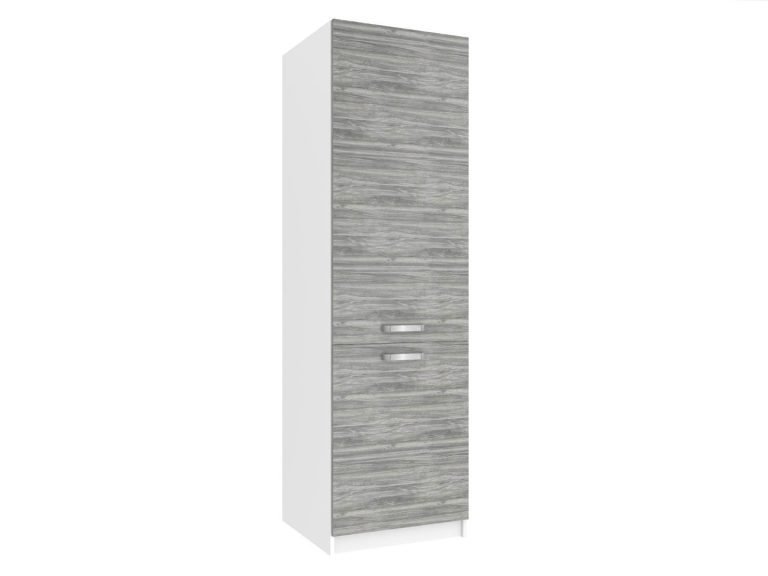 Corp de bucatarie inalt Belini pentru frigider incorporabil 60 cm gri antracit Glamour Wood TOR SSL60/1/WT/GW/0/U
