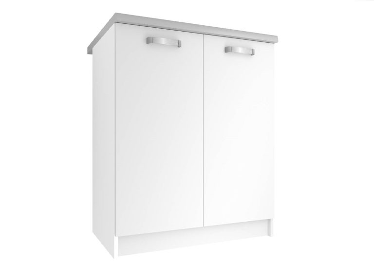 Corp de bucătărie Belini inferior 60 cm mat alb cu blat TOR SD2-60/0/WT/WT/0/U
