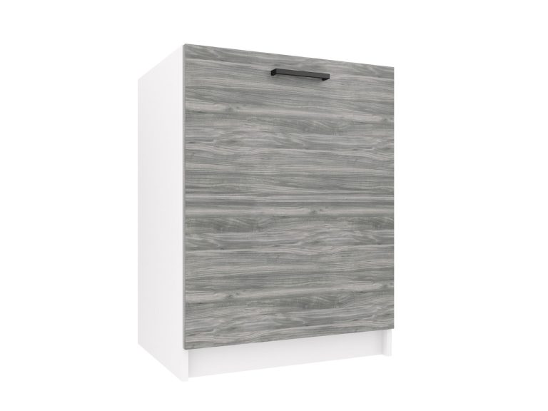 Corp de bucătărie Belini chiuvetă 60 cm gri antracit Glamour Wood fără blat de lucru TOR SDZ60/0/WT/GW/0/B1
