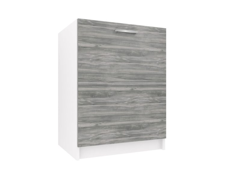 Corp de bucătărie Belini chiuvetă 60 cm gri antracit Glamour Wood fără blat de lucru  TOR SDZ60/0/WT/GW/0/E
