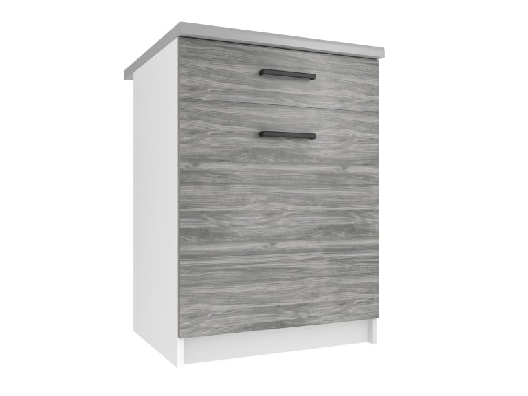 Corp inferior bucatarie cu sertare fără blat TOR SDSZ1-60/0/WT/GW/0/B1