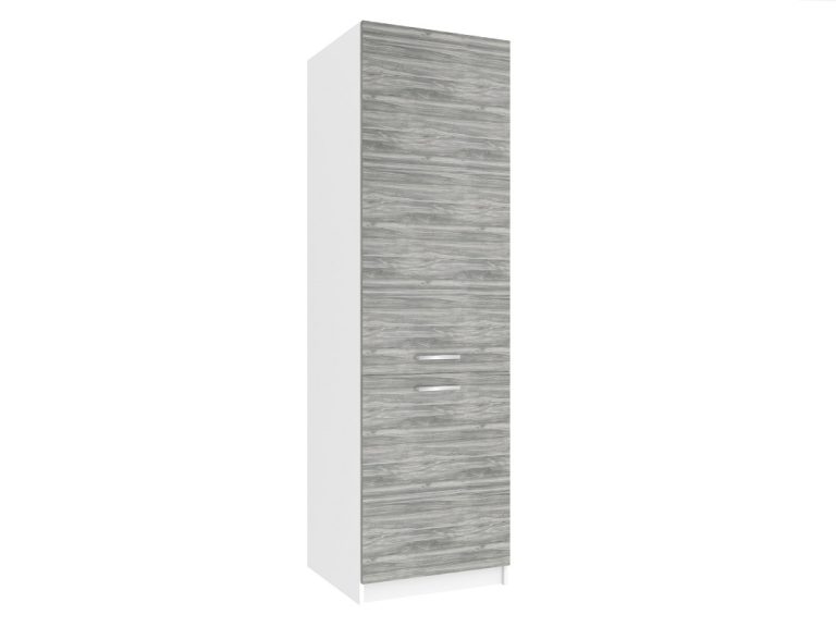 Corp de bucătărie înalt Belini pentru frigider încorporat 60 cm gri antracit Glamour Wood TOR SSL60/0/WT/GW/0/E
