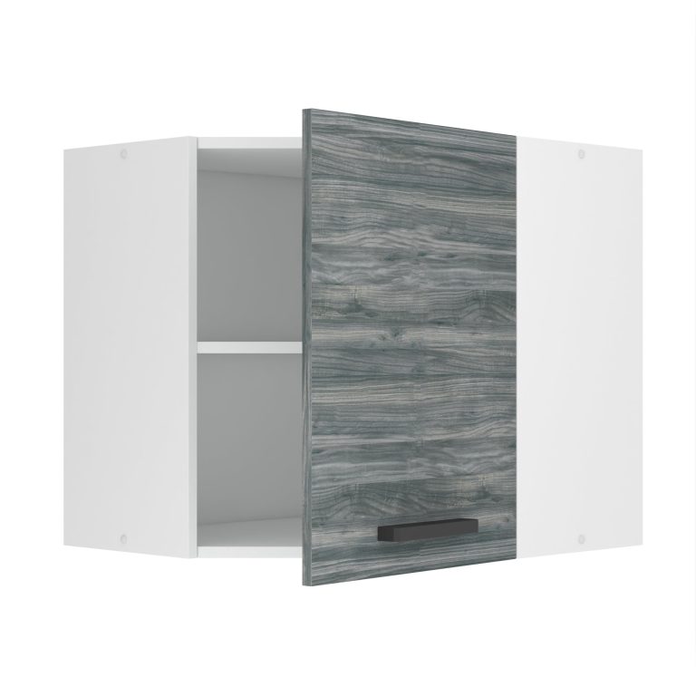 Corp de bucătărie Belini Premium Full Version colț superior 60 cm gri antracit Glamour Wood TOR SGN60/0/WT/GW/0/B1/PP