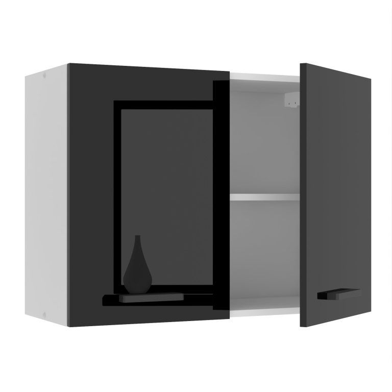 Corp de bucătărie Belini Premium Full Version superioar 80 cm negru lucios  INF SG80/0/WT/B/0/B1/PP