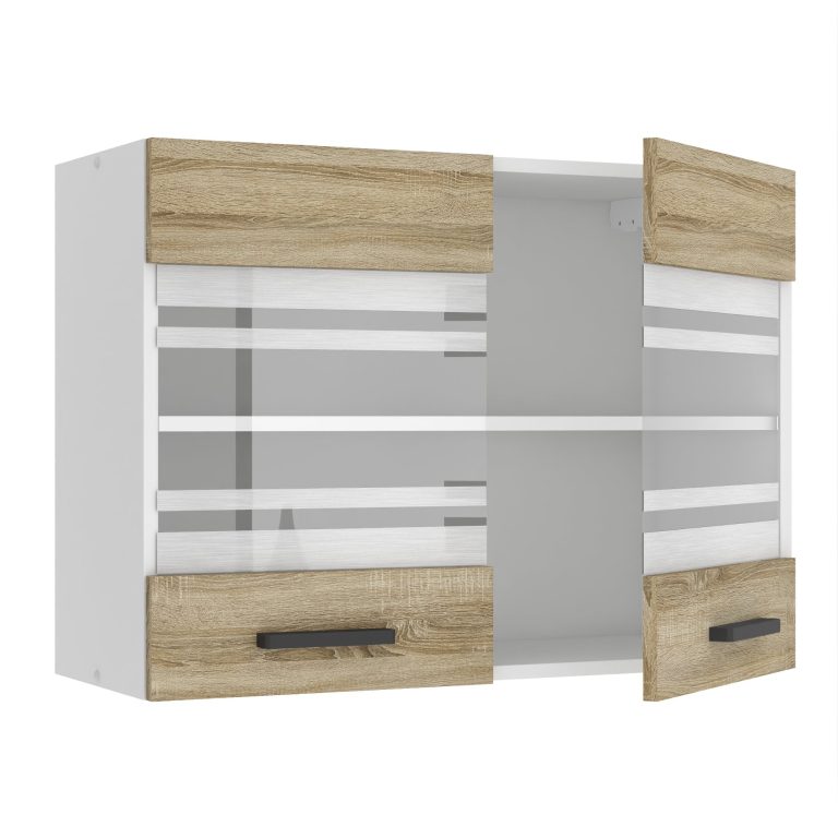 Corp de bucătărie Belini Premium Full Version superior 80 cm stejar sonoma  TOR SGW80/0/WT/DS/0/B1/PP