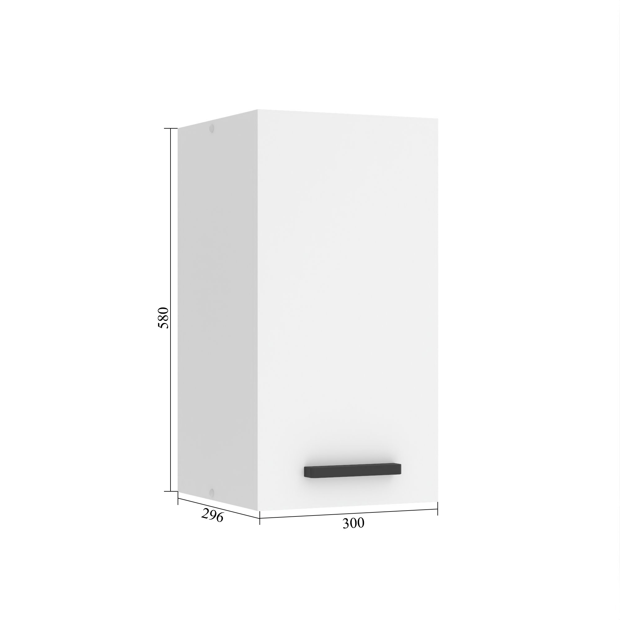 Corp de bucătărie Belini Premium Full Version superioară 30 cm gri luciu INF SG30/0/WT/S/0/B1/PP