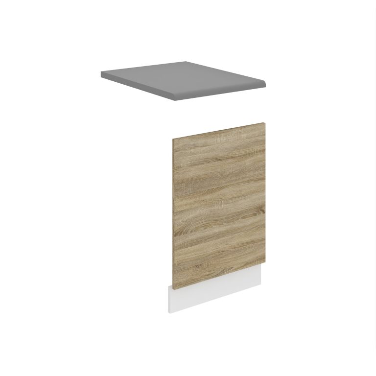 Masca masina de spalat vase semi incorporabil Belini Premium Full Version 45 cm stejar sonoma cu blat TOR PO45/0/WT/DS/B/B1/PP