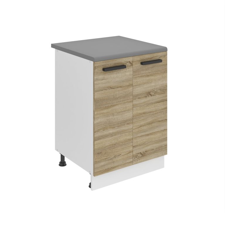 Corp de bucătărie Belini Premium Full Version inferior cu sertare 60 cm stejar sonoma cu blat
