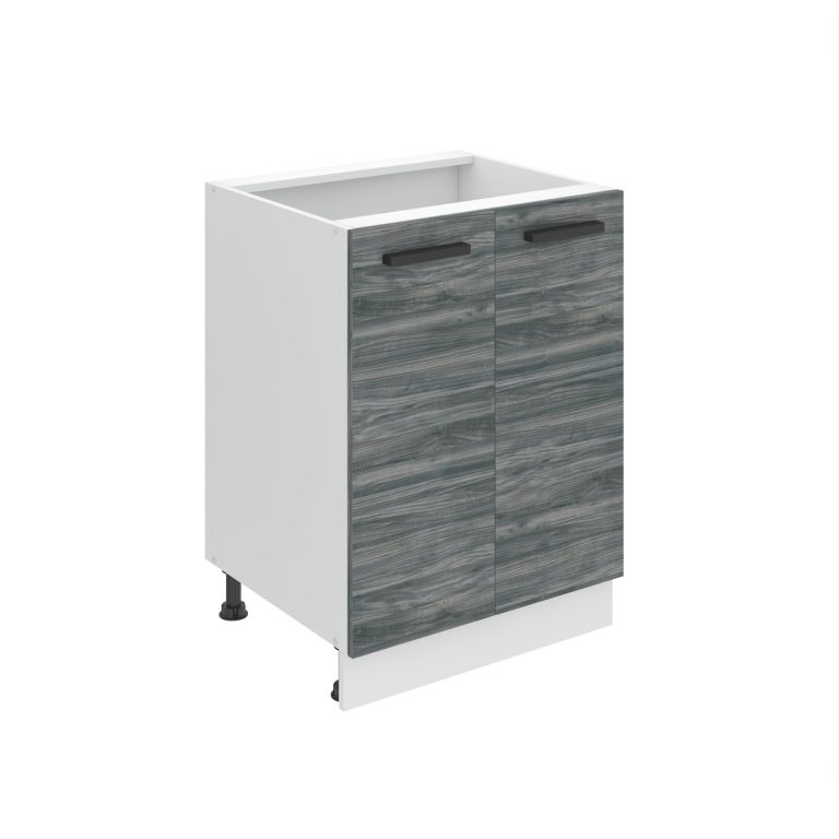 Corp de bucătărie Belini Premium Full Version inferior 60 cm gri antracit Glamour Wood fără blat TOR SD2-60/0/WT/GW/0/B1/PP
