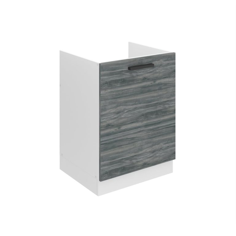 Corp masca chiuveta de bucatarie Belini Premium Full Version 60 cm gri antracit Glamour Wood fara blat TOR SDZ60/0/WT/GW/0/B1/PP