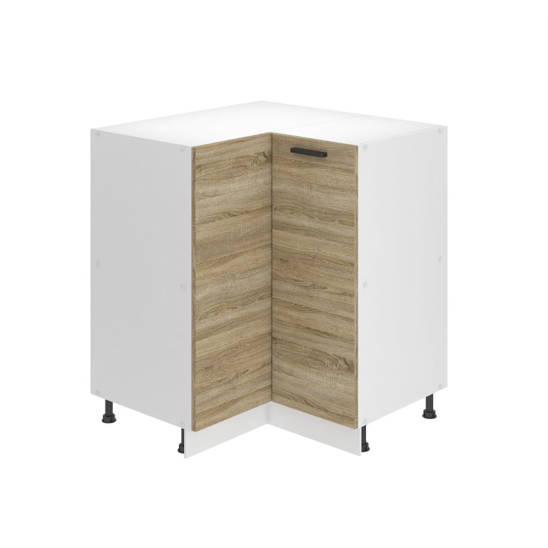 Corp de bucătărie Belini Premium Full Version colț inferior  90 cm stejar sonoma fără blat TOR SNP90/0/WT/DS/0/B1/PP
