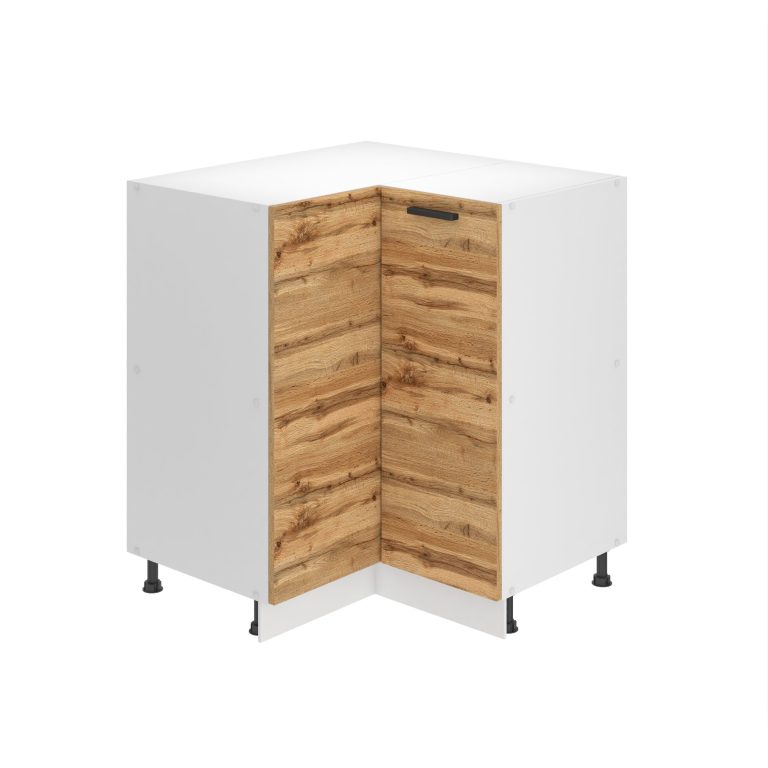 Corp de bucătărie Belini Premium Full Version colț inferior 90 cm stejar wotan fara blat TOR SNP90/0/WT/DW/0/B1/PP