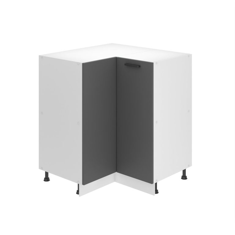 Corp de bucătărie Belini Premium Full Version colț inferior  90 cm mat gri fara blat TOR SNP90/0/WT/SR/0/B1/PP