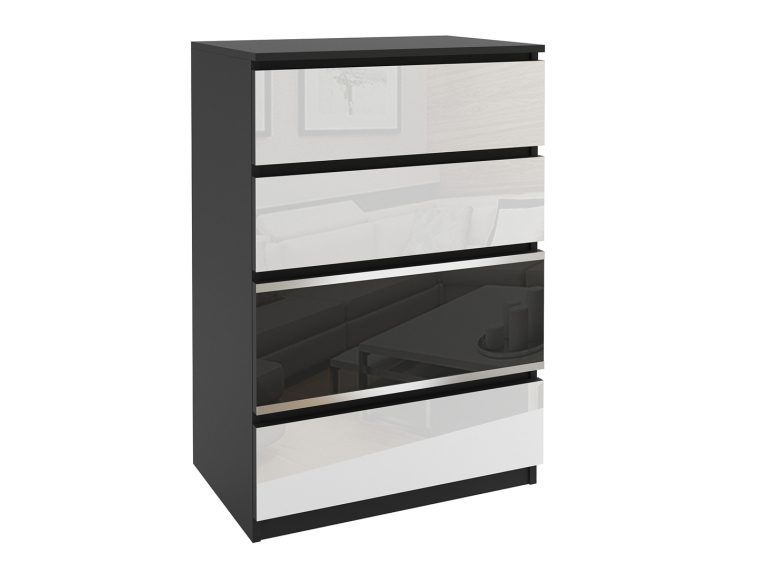 Cufar de 8 Belini negru/alb BH KOM1/2/B/WI/3W1B/0

