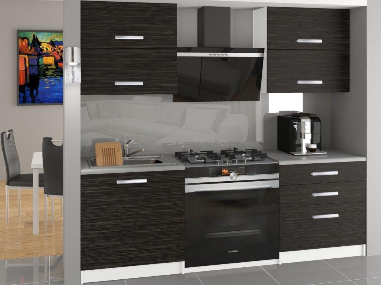 Mobila de bucatarie Belini 120 cm abanos regal fara blat TOR ELEGANTA2/2/WT/HK/BB/B1 