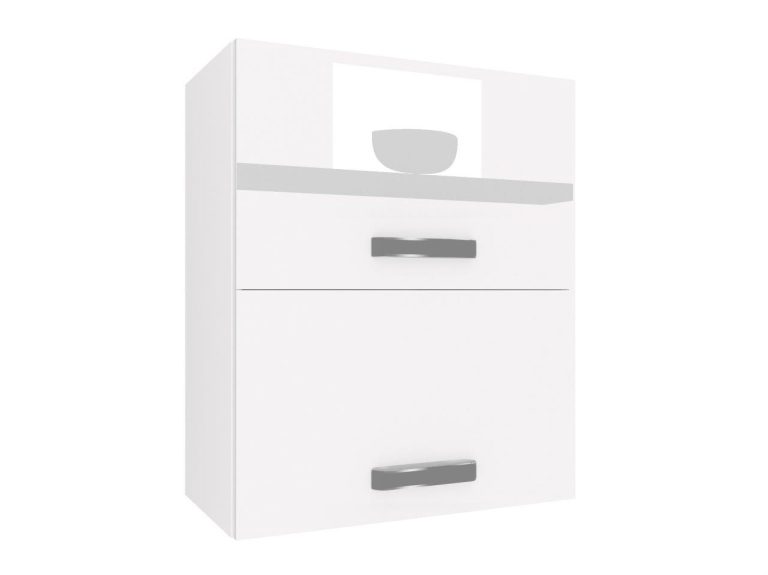 Corp de bucatarie superior Belini 60 cm alb lucios INF SGP2-60/1/WT/W/0/F
