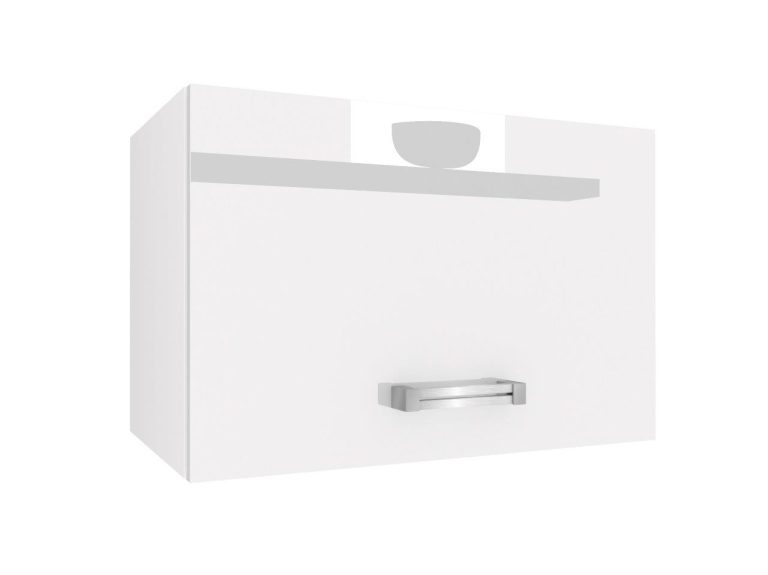 Corp de bucătărie superior Belini 60 cm alb lucios INF SGP60/2/WT/W/0/D