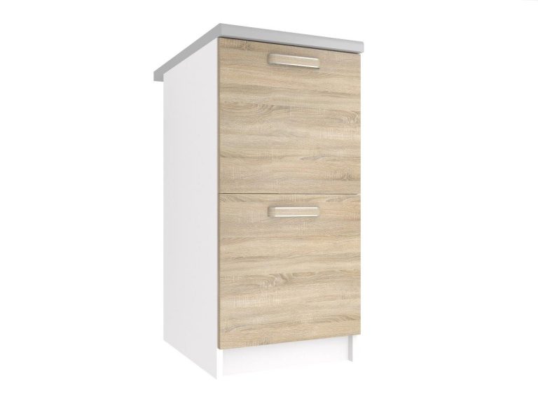 Corp de bucatarie  inferior Belini 40 cm stejar sonoma cu blat TOR SD2-40/0/WT/DS/0/F
