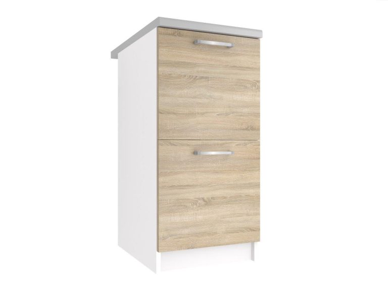Corp bucatarie Belini inferior 40 cm stejar sonoma fara blat TOR SD2-40/0/WT/DS/BB/P