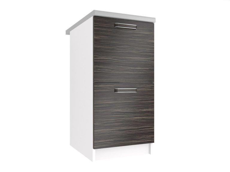 Corp de bucătărie inferior Belini 40 cm abanos regal cu blat TOR SD2-40/0/WT/HK/0/F
