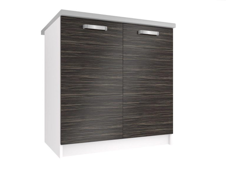 Corp de bucătărie Belini inferior 80 cm abanos regal cu blat TOR SD80/0/WT/HK/0/U
