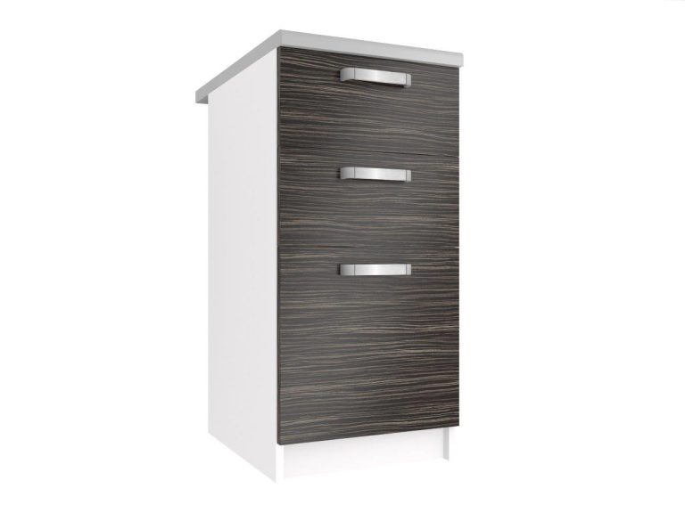 Corp de bucatarie inferior Belini cu sertare 40 cm abanos regal cu blat TOR SDSZ40/1/WT/HK/0/U
